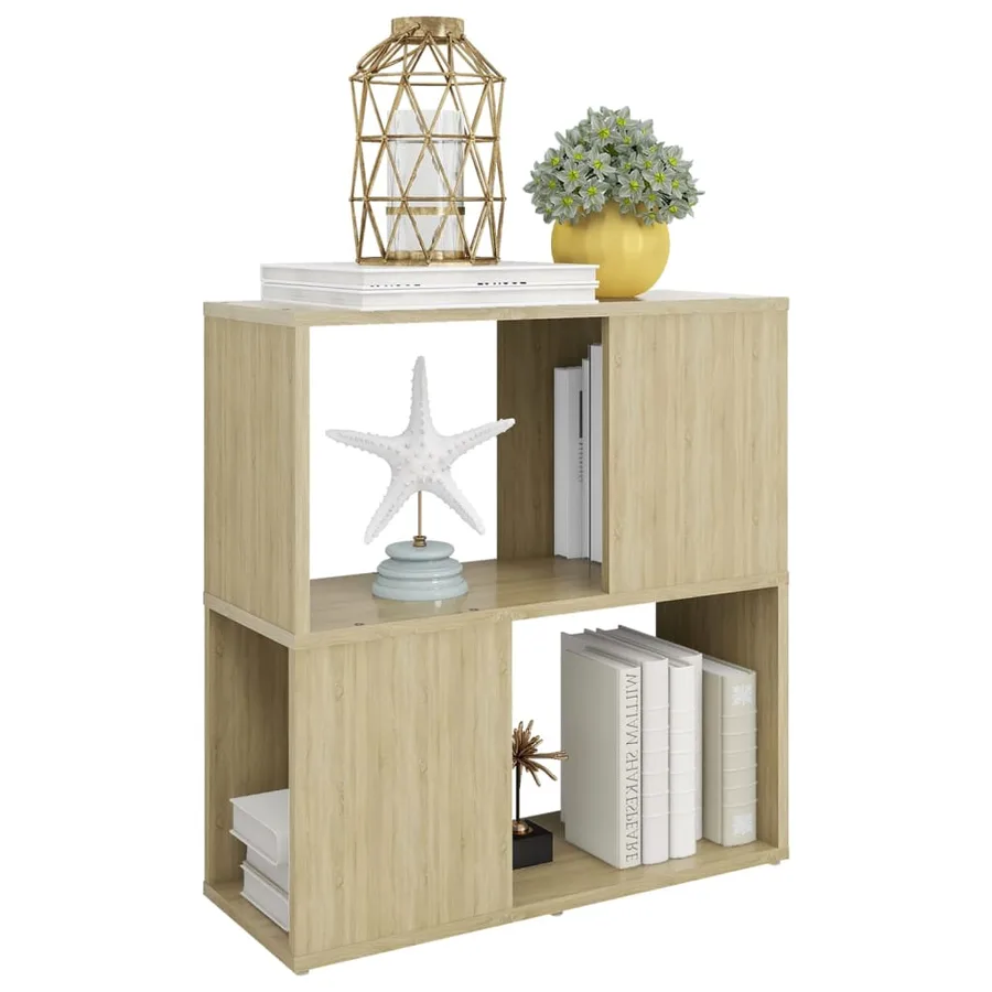 Bibliothèque Chêne sonoma 60x24x63 cm bois d'ingénierie - 5