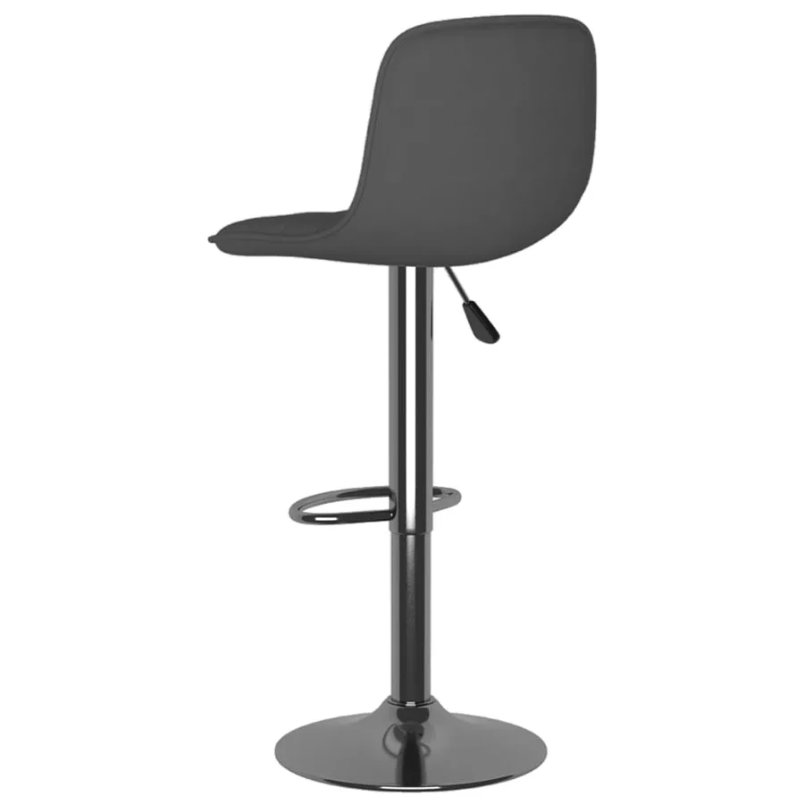 Tabourets de bar lot de 2 gris foncé tissu - 6