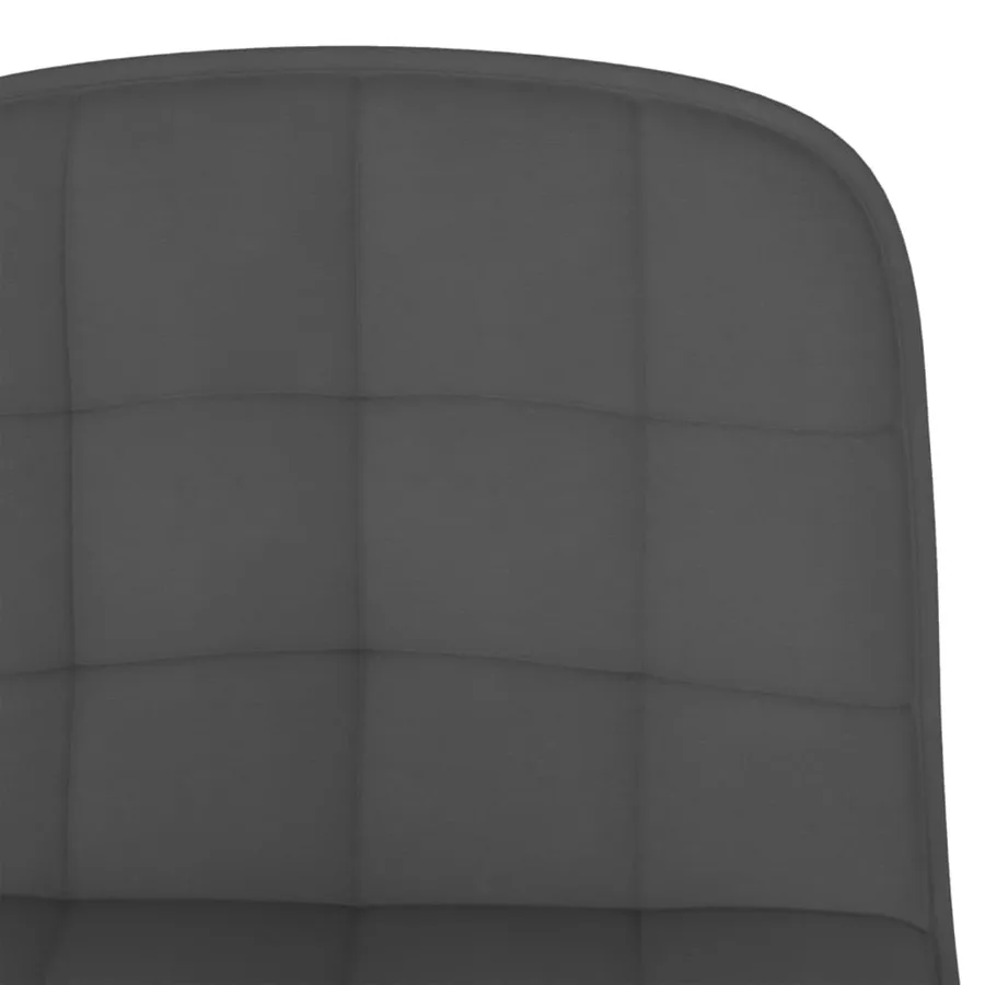 Tabourets de bar lot de 2 gris foncé tissu - 8