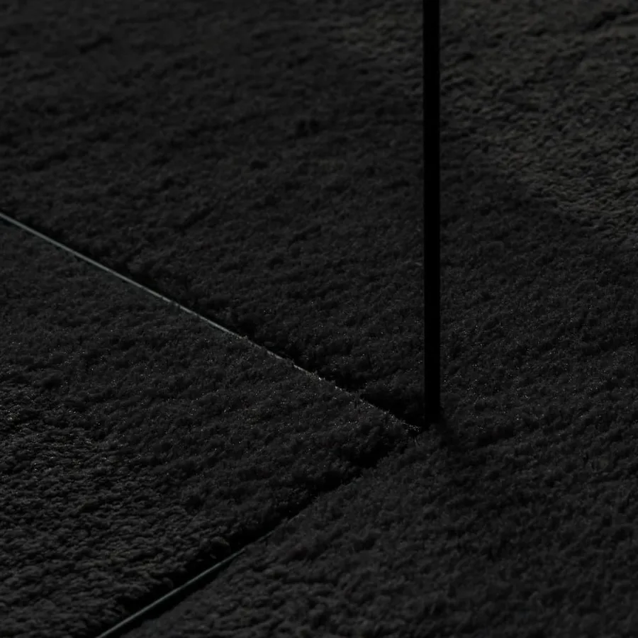 Tapis HUARTE à poils courts doux et lavable noir Ø 160 cm - 8