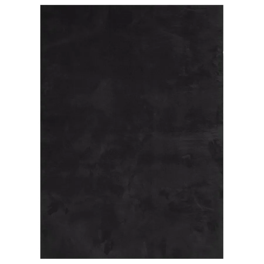 Tapis HUARTE à poils courts doux et lavable noir 200x280 cm - 2