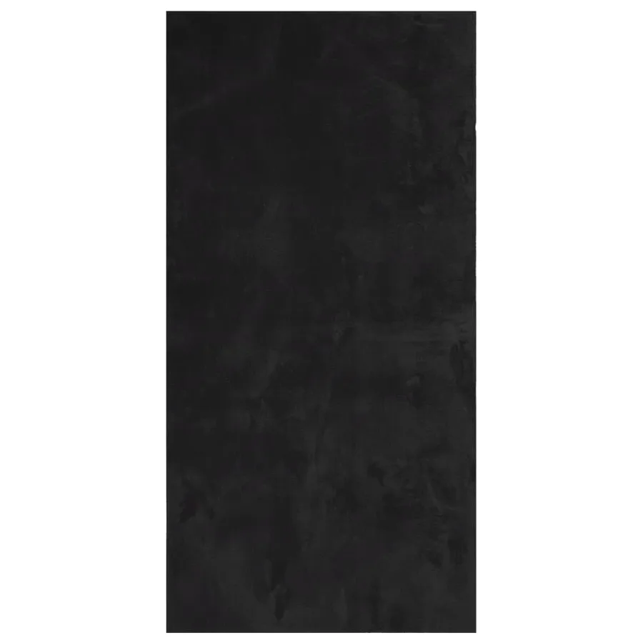 Tapis HUARTE à poils courts doux et lavable noir 100x200 cm - 2