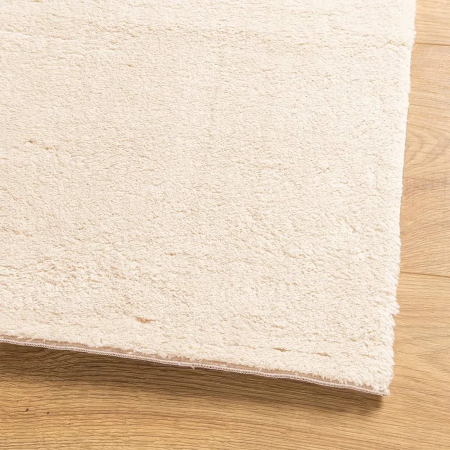 Tapis HUARTE à poils courts doux et lavable beige 100x200 cm - 4