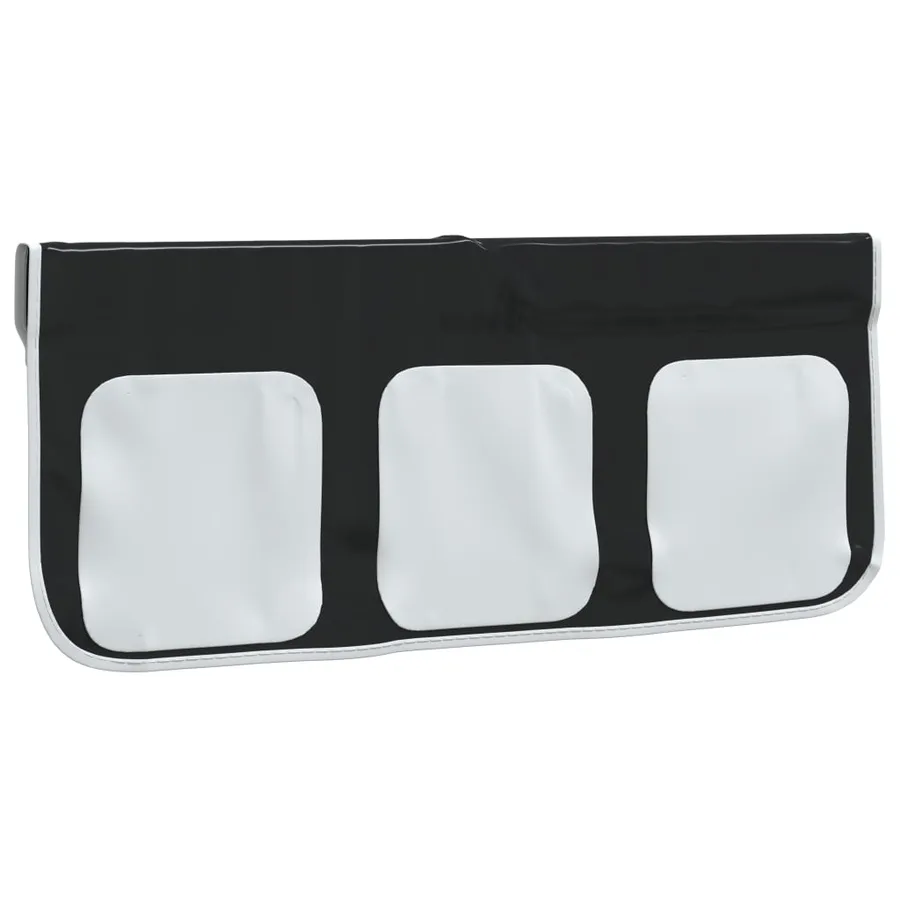 Rideaux pour lit mezzanine avec tour blanc et noir polyester - 11