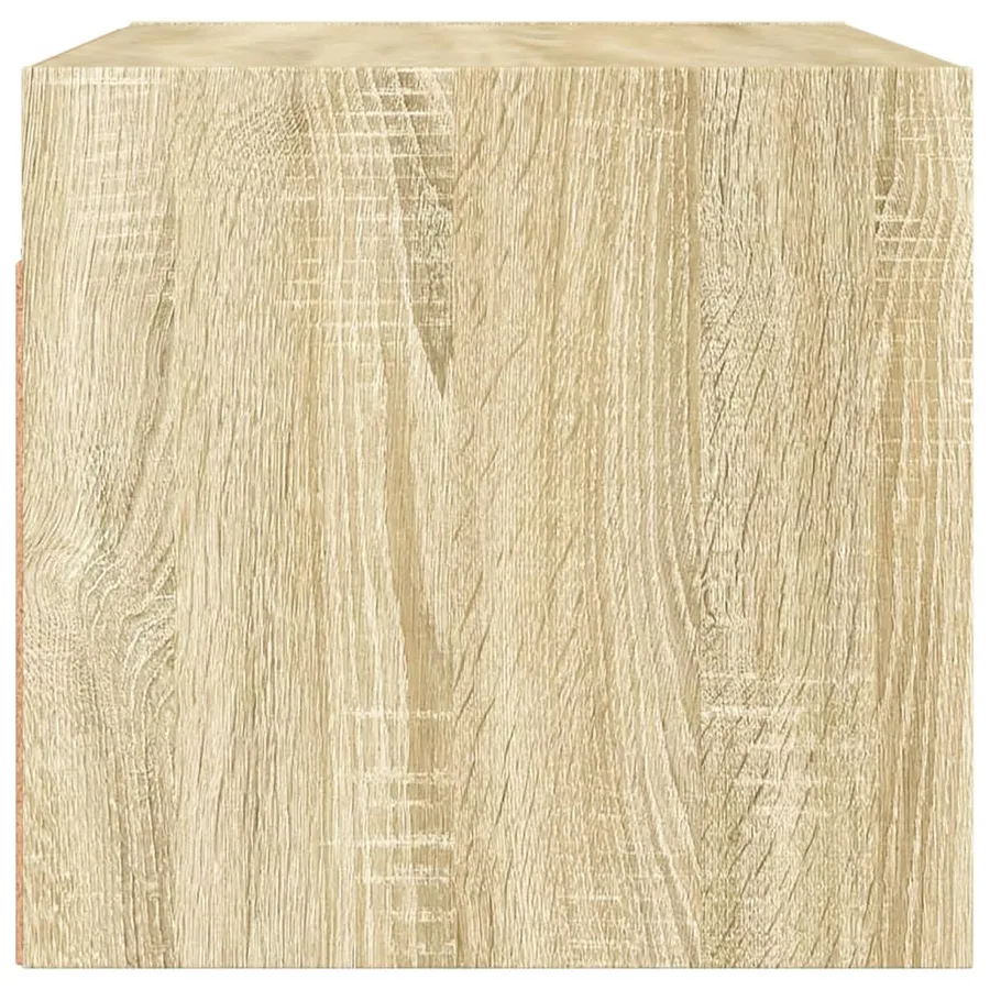 Armoires murales portes vitrées 2 pcs chêne sonoma 68,5x37x35cm - 8