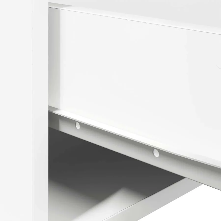 Table de chevet murale avec lumières LED blanc - 12