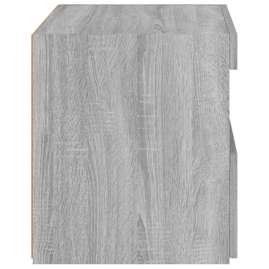 Tables de chevet avec lumières LED 2 pcs sonoma gris 50x40x45cm - 10