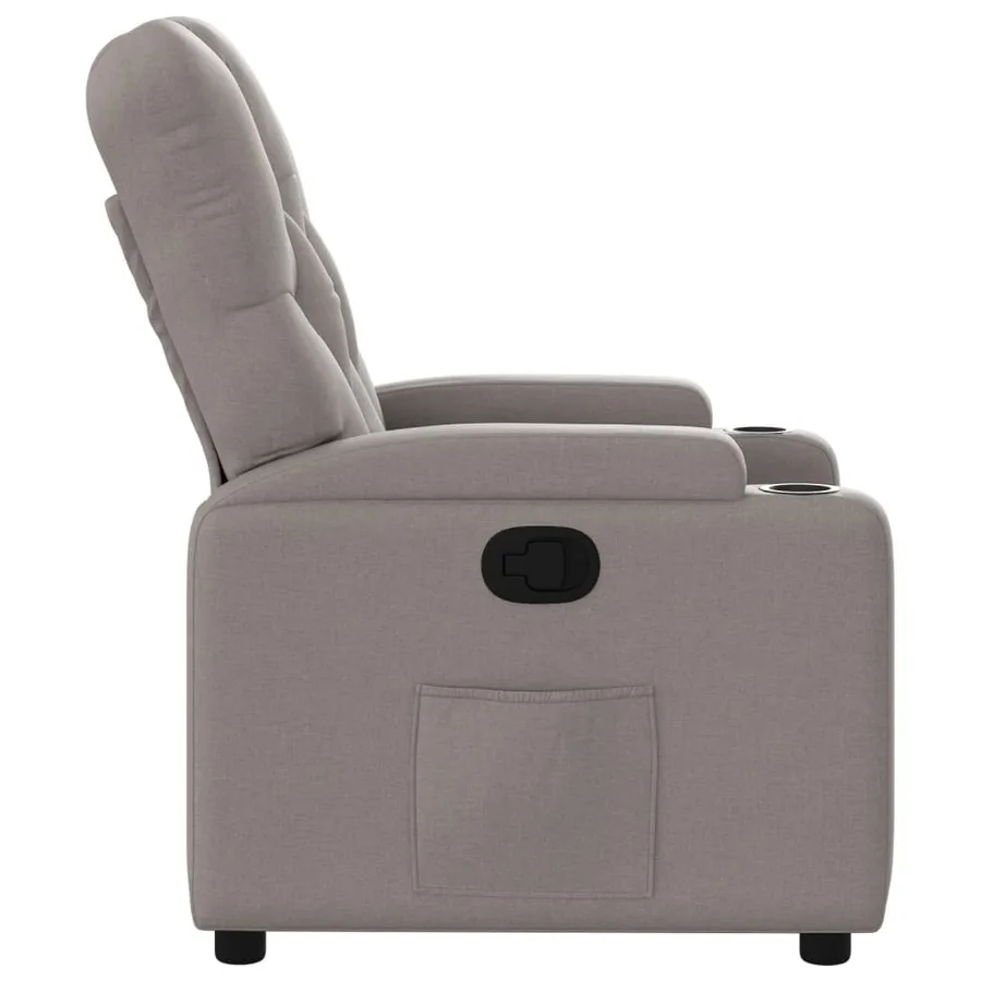 Fauteuil inclinable Taupe Tissu - 7