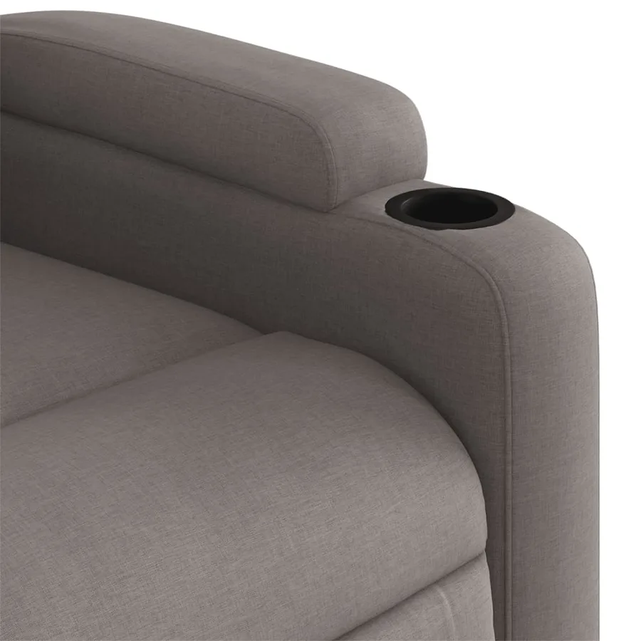 Fauteuil inclinable Taupe Tissu - 8