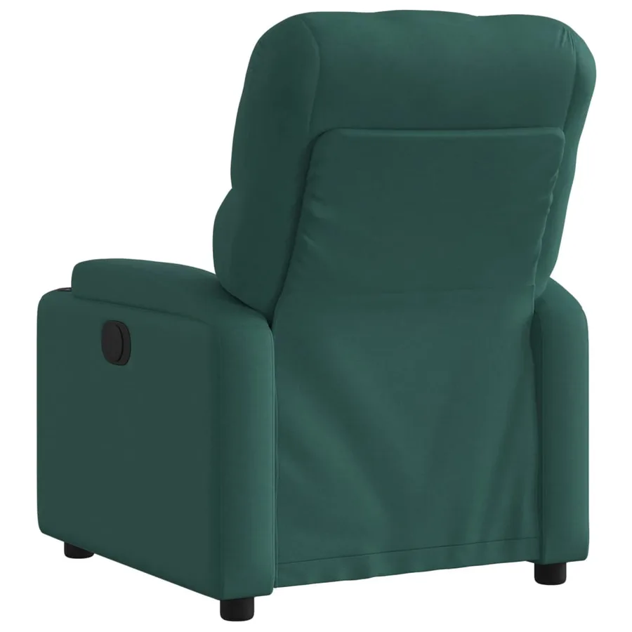 Fauteuil inclinable Vert foncé Tissu - 3