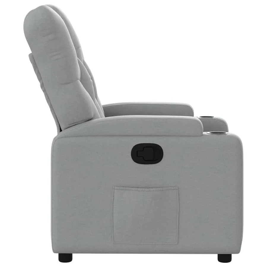 Fauteuil inclinable Gris clair Tissu - 7