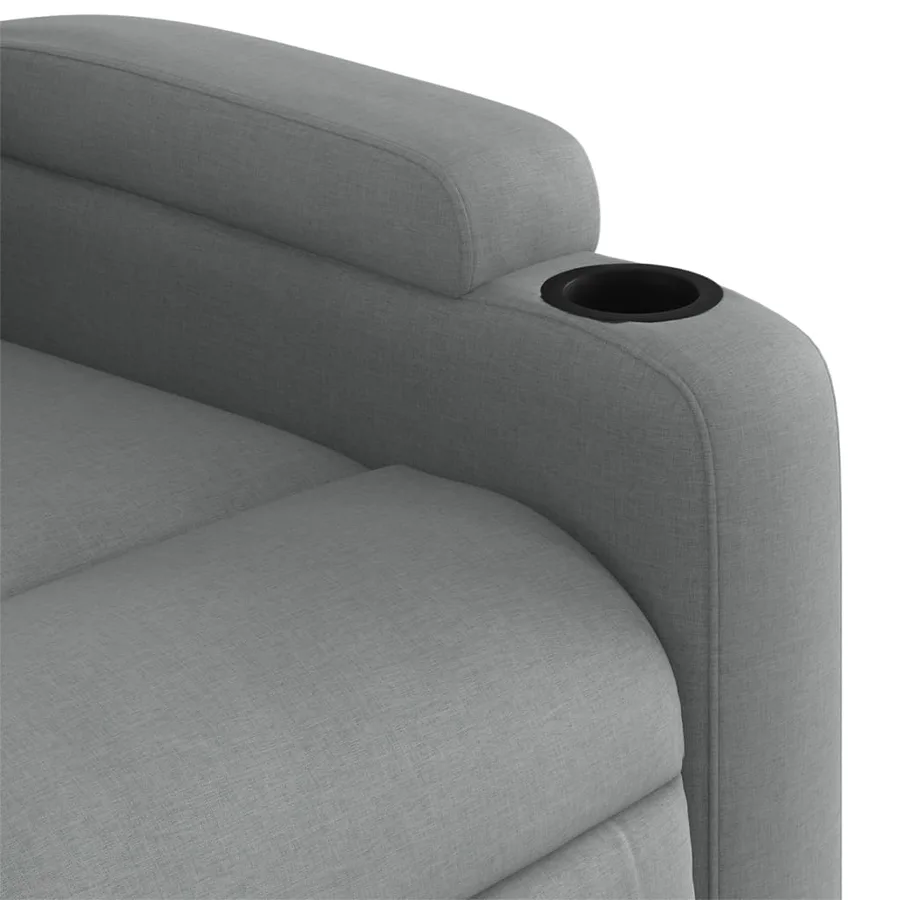 Fauteuil inclinable Gris clair Tissu - 8