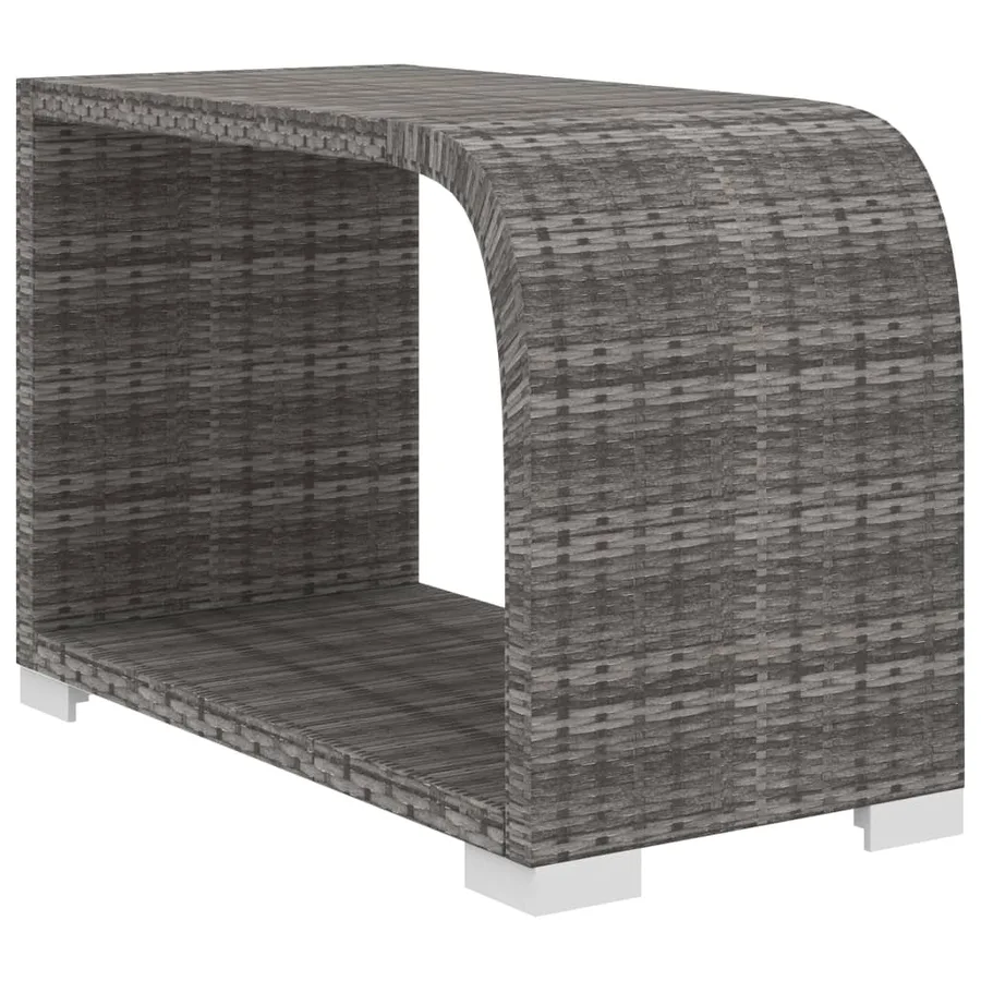 Salon de jardin 11 pcs avec coussins Résine tressée Gris - 8