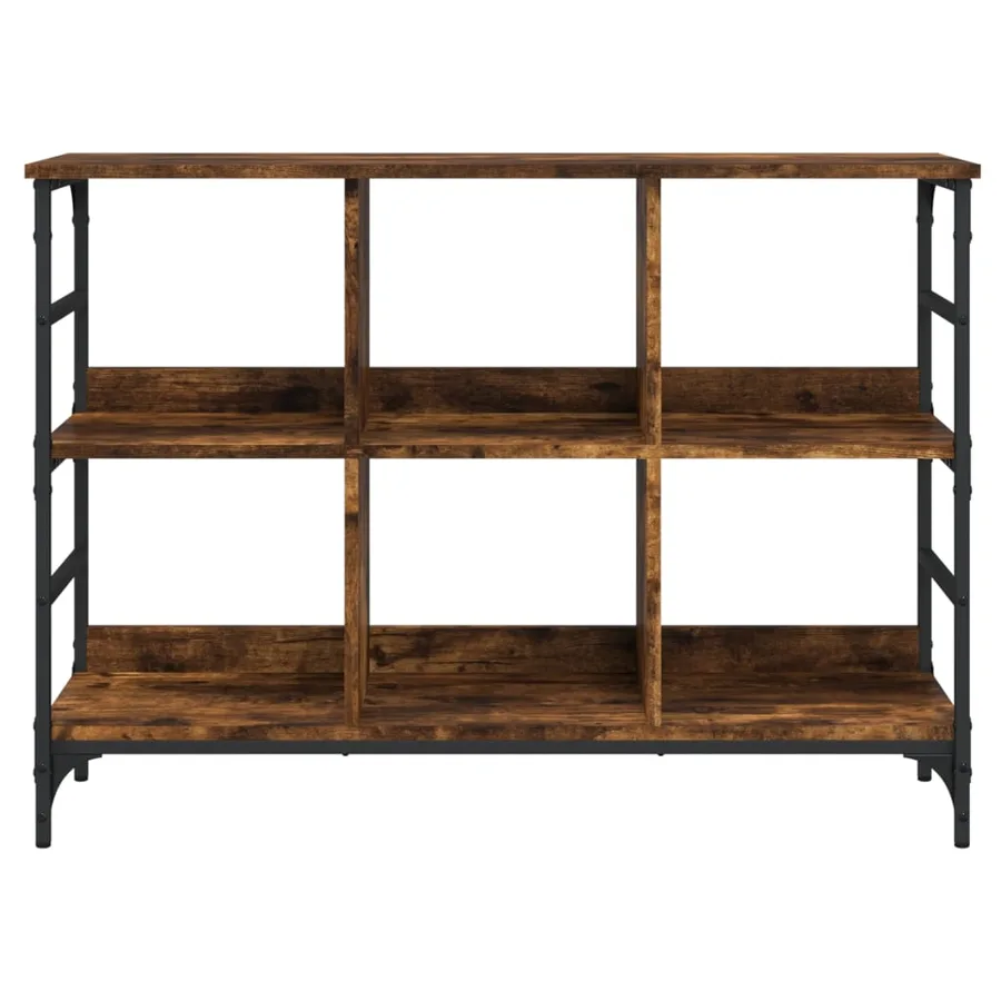 Buffet chêne fumé 102x32x73,5 cm bois d'ingénierie - 4