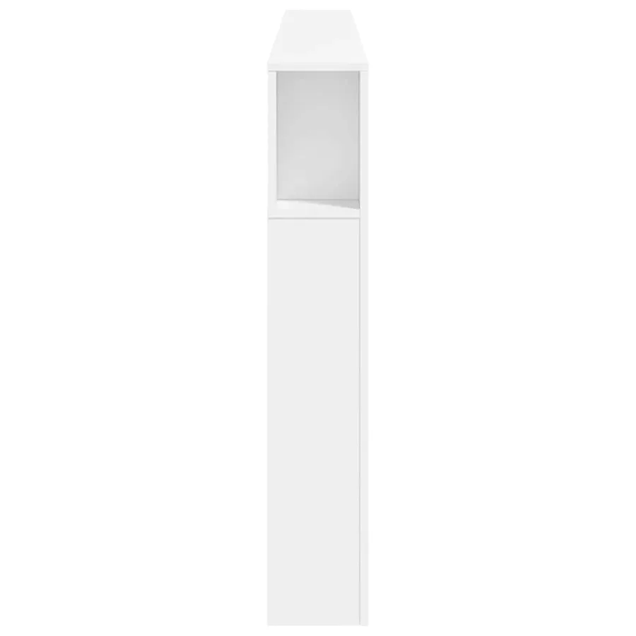 Tête de lit à LED blanc 220x18,5x103,5 cm bois d'ingénierie - 7