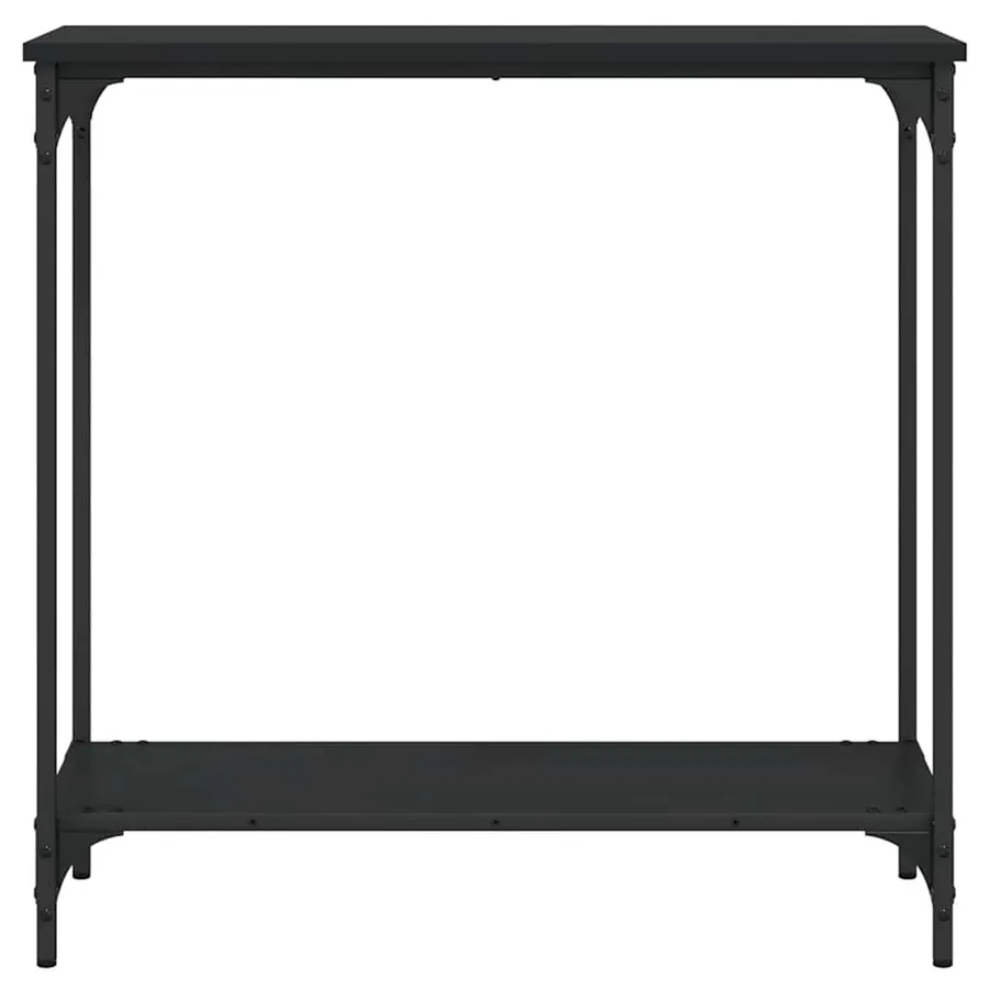 Table console noir 75x30,5x75 cm bois d'ingénierie - 4