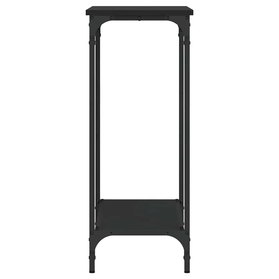 Table console noir 75x30,5x75 cm bois d'ingénierie - 5