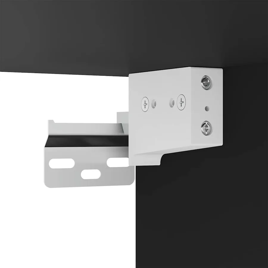 Meubles TV muraux avec lumières LED 2 pcs noir 30,5x35x30 cm - 15