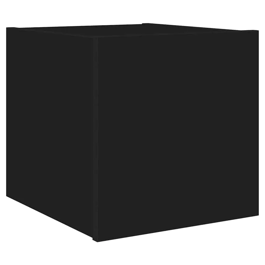 Meubles TV muraux avec lumières LED 2 pcs noir 30,5x35x30 cm - 8