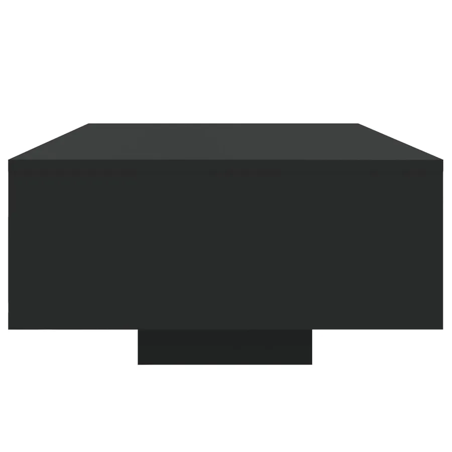 Table basse avec lumières LED noir 85x55x31 cm - 6