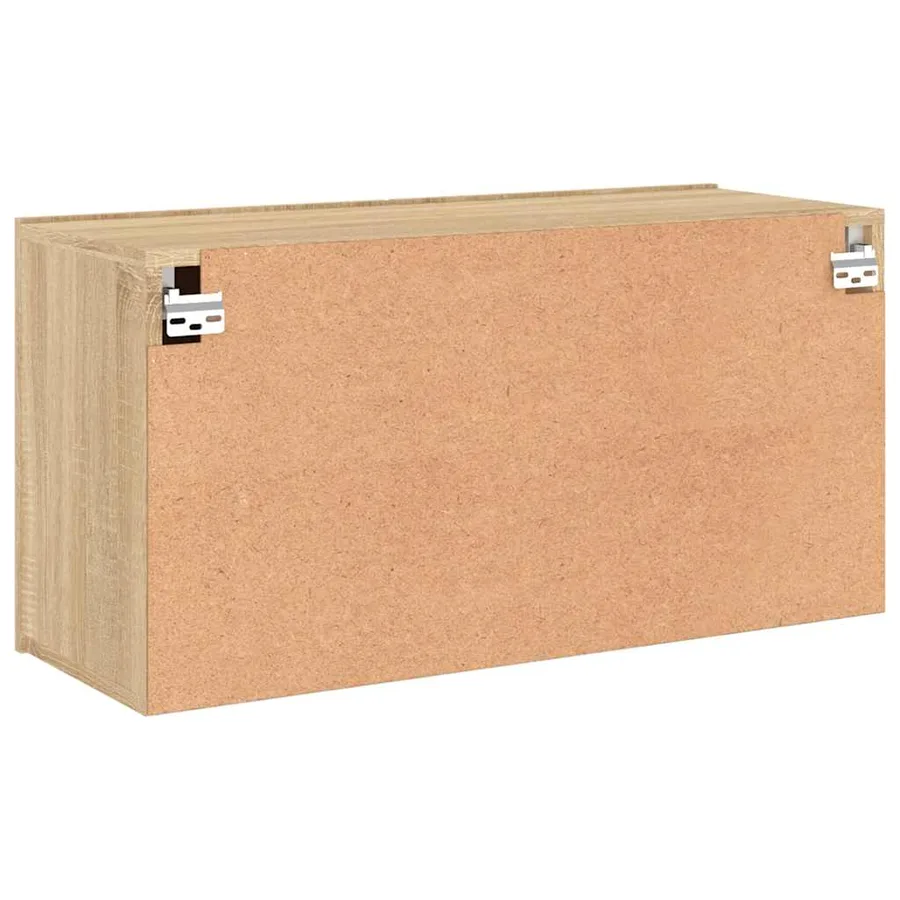 Meuble TV mural chêne sonoma 80x30x41 cm - 8