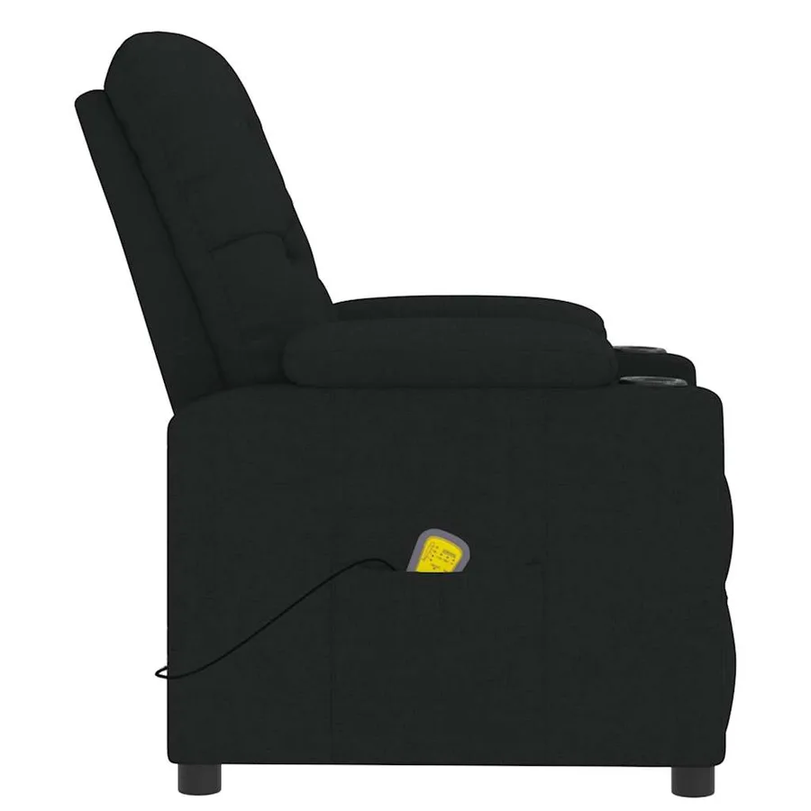 Fauteuil de massage Noir Tissu - 5