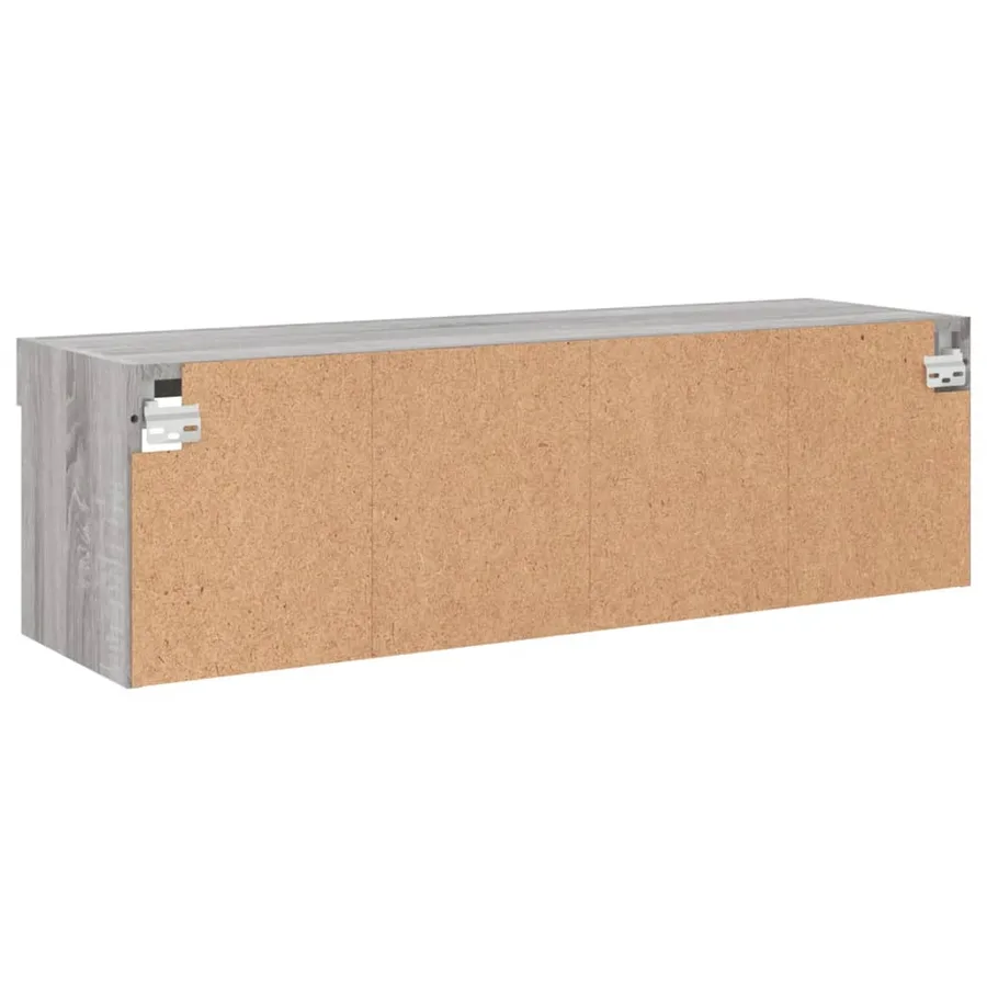 Meuble TV avec lumières LED sonoma gris 100x30x30 cm - 12