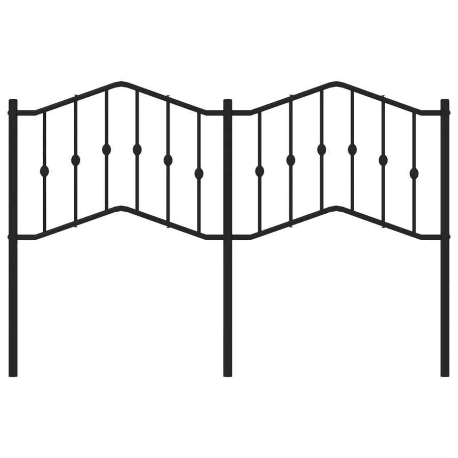 Tête de lit de remplacement métal noir 140 cm - 3