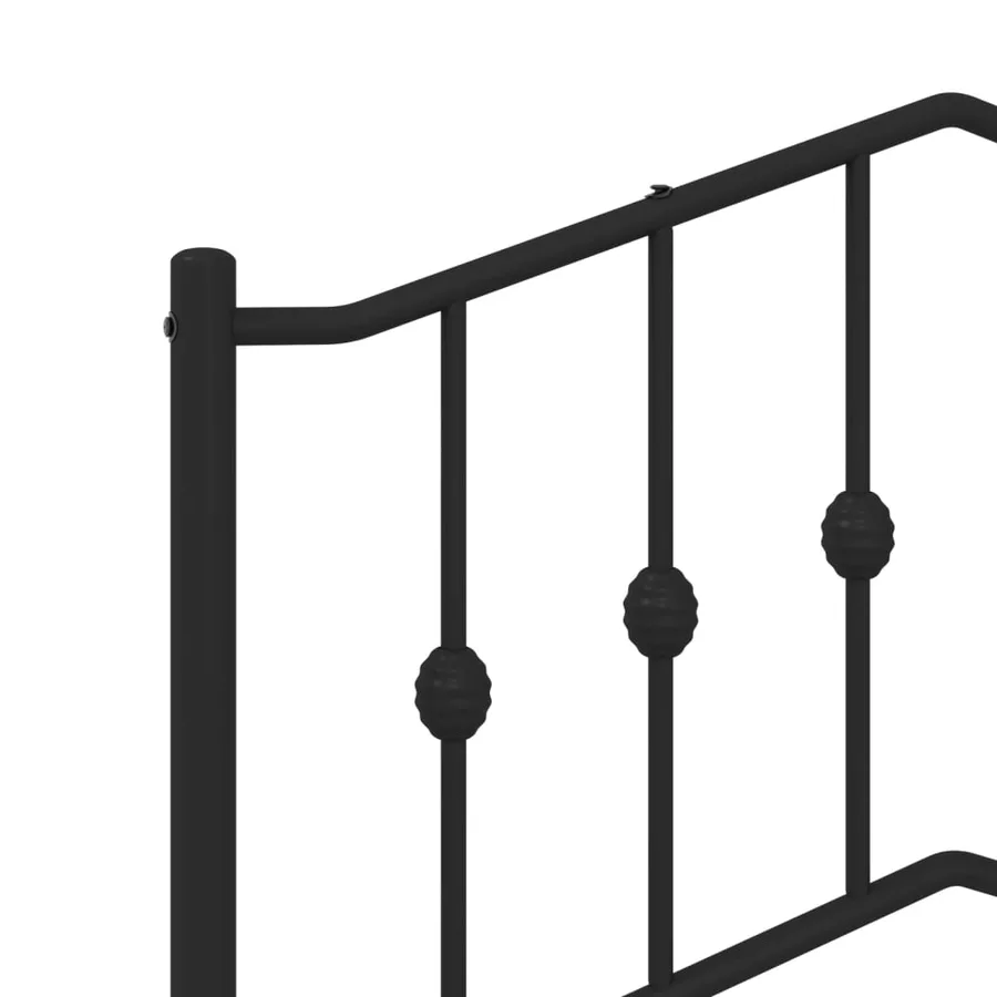 Tête de lit de remplacement métal noir 140 cm - 5