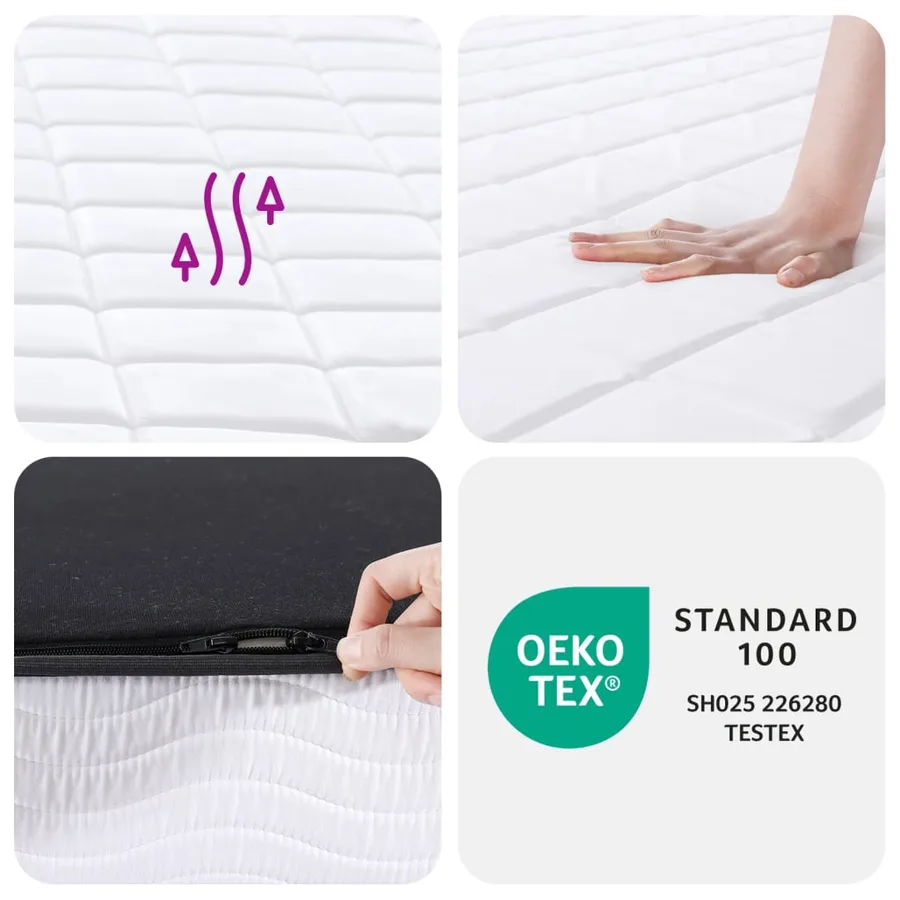 Matelas en mousse moyennement doux 90x190 cm - 6