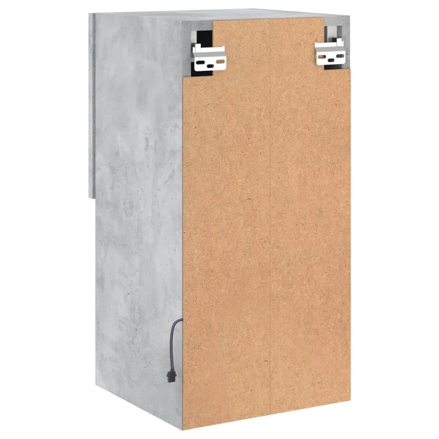 Meubles TV avec lumières LED 2 pcs gris béton 30,5x30x60 cm - 11