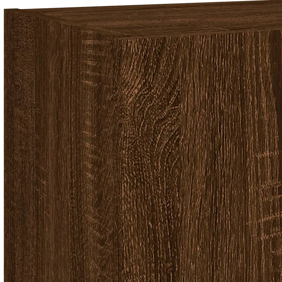 Meuble TV avec lumières LED chêne marron 40,5x30x60 cm - 13