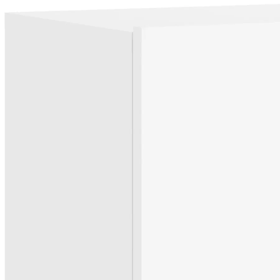 Unités murales TV 5 pcs blanc bois d'ingénierie - 11