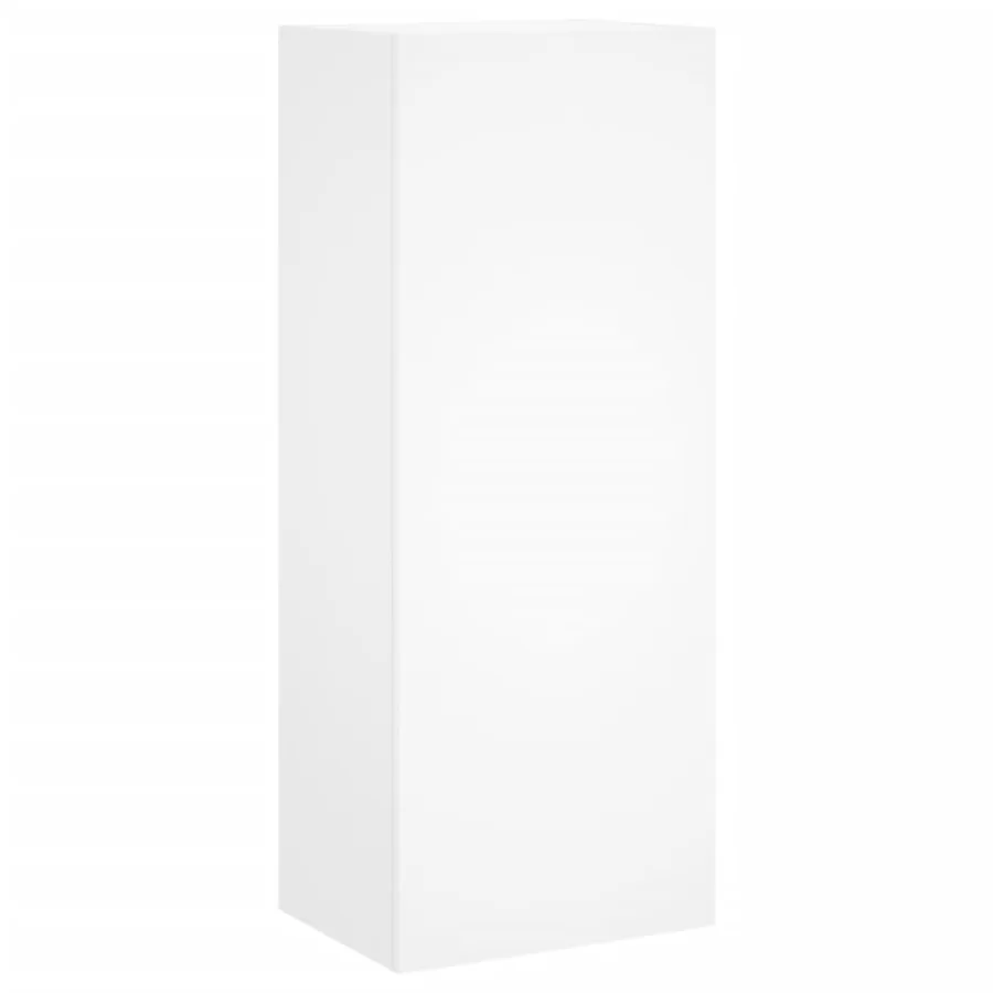 Unités murales TV 5 pcs blanc bois d'ingénierie - 6