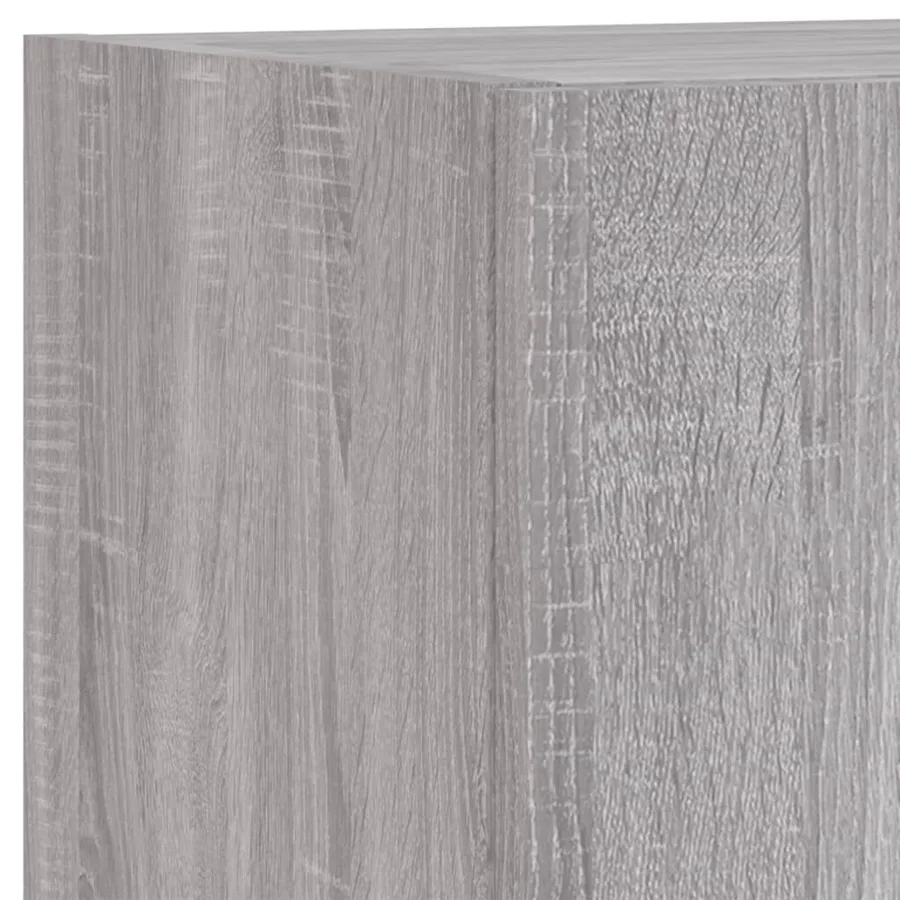 Unités murales TV avec LED 6 pcs gris sonoma bois d'ingénierie - 13