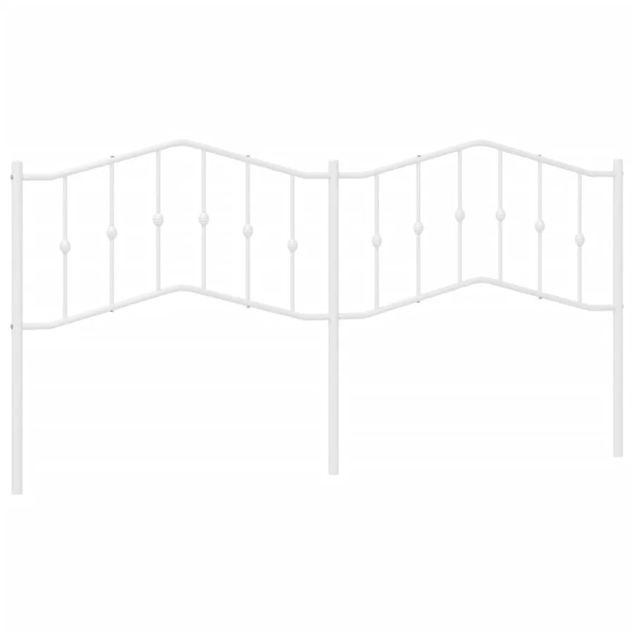 Tête de lit de remplacement métal blanc 200 cm - 2