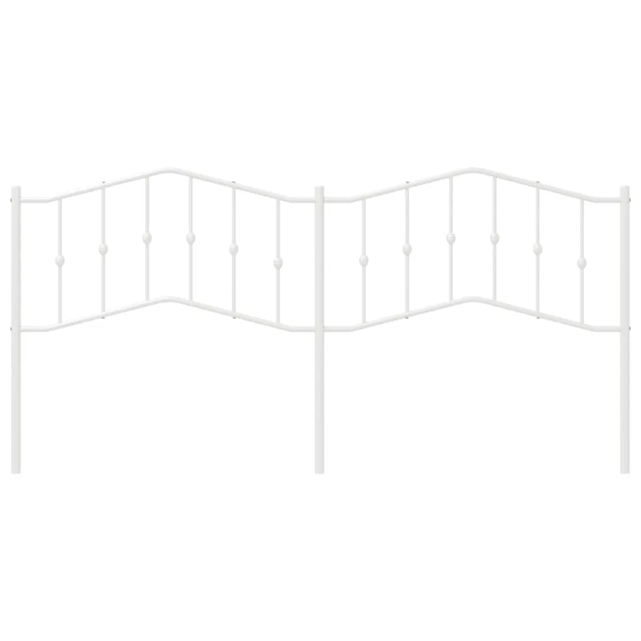 Tête de lit de remplacement métal blanc 200 cm - 3