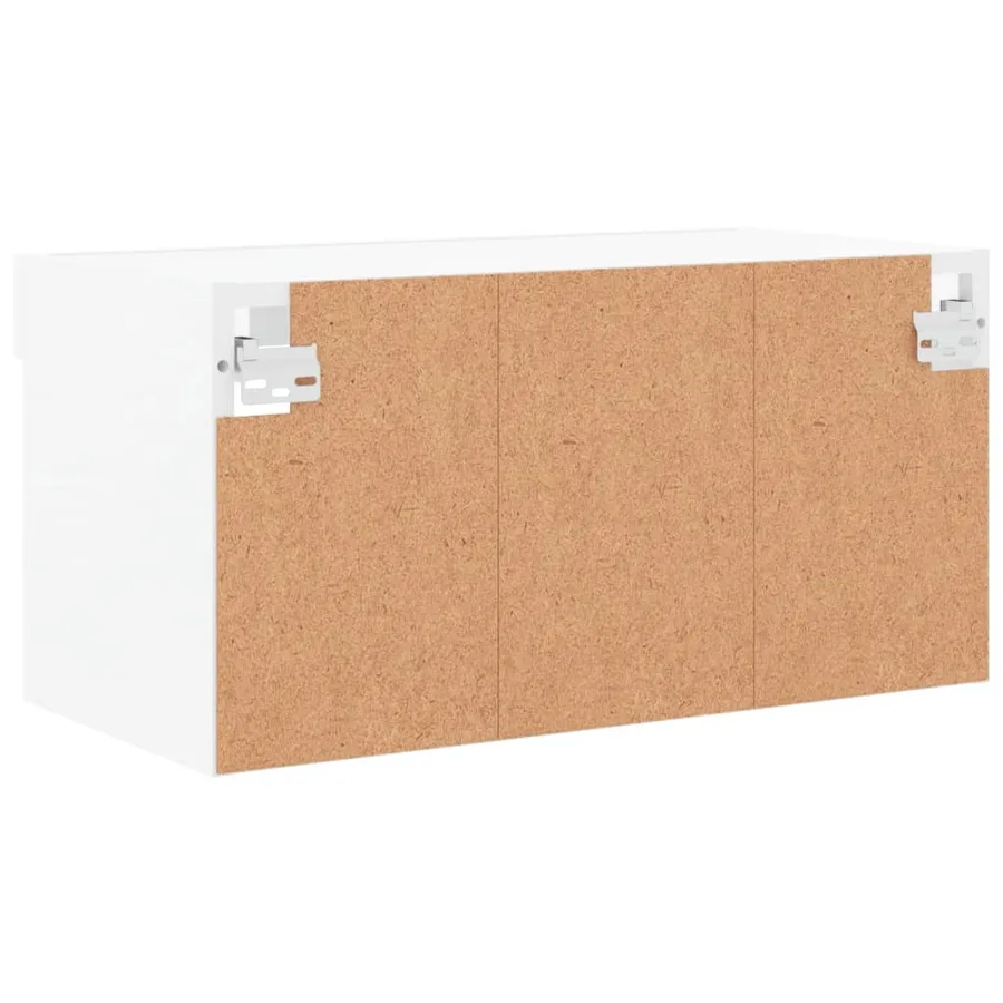 Meuble TV avec lumières LED blanc 60x30x30 cm - 10