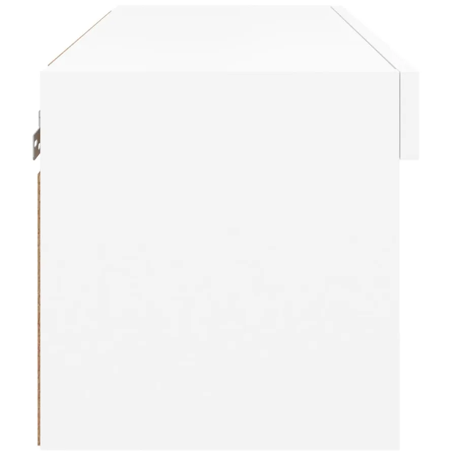 Meuble TV avec lumières LED blanc 60x30x30 cm - 9