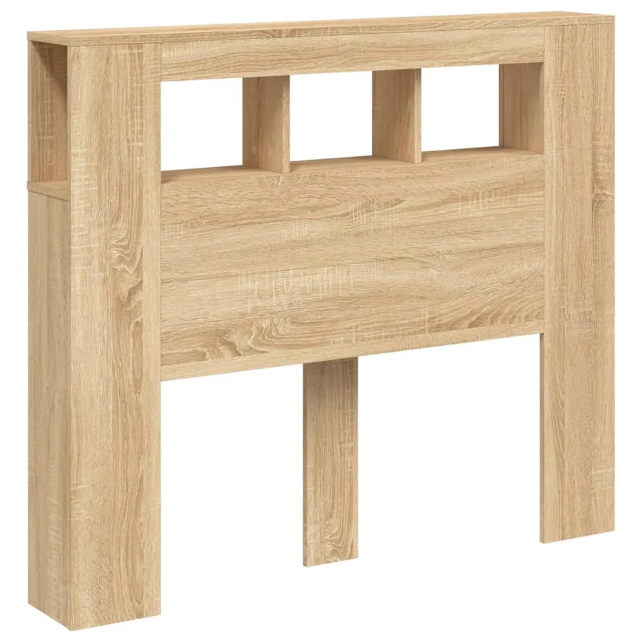 Tête de lit à LED chêne sonoma 120x18,5x103,5cm bois ingénierie - 4