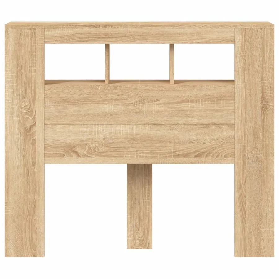 Tête de lit à LED chêne sonoma 120x18,5x103,5cm bois ingénierie - 5