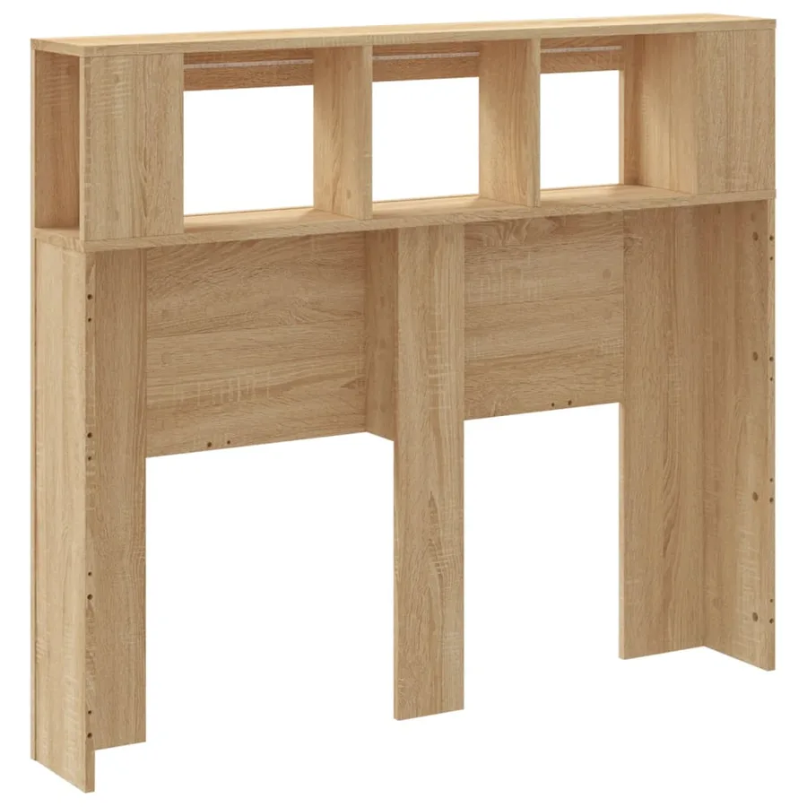 Tête de lit à LED chêne sonoma 120x18,5x103,5cm bois ingénierie - 6
