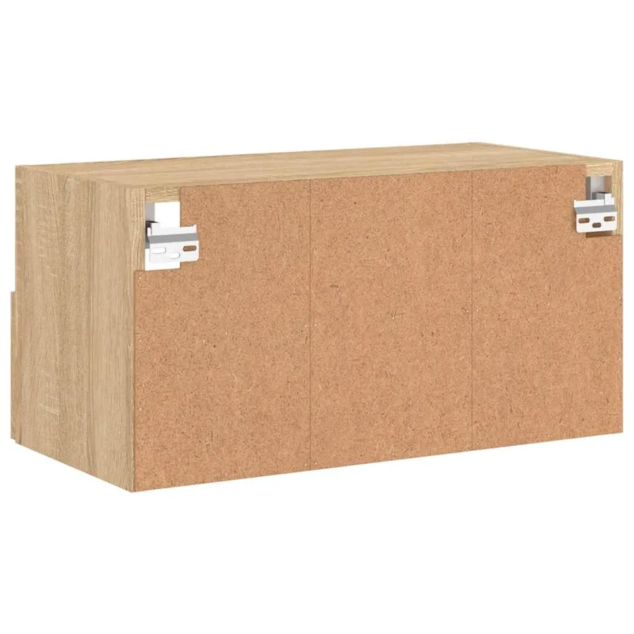 Meuble TV mural chêne sonoma 60x30x30 cm bois d'ingénierie - 10
