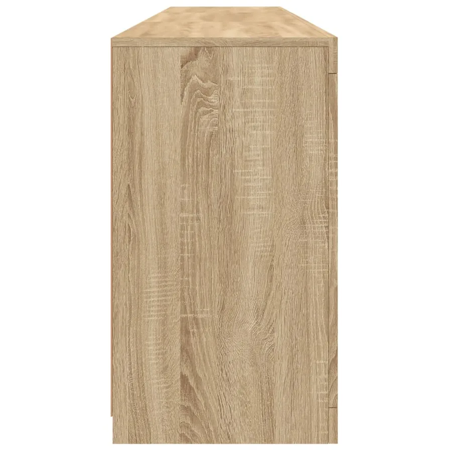 Buffet avec lumières LED chêne sonoma 181,5x37x67 cm - 7