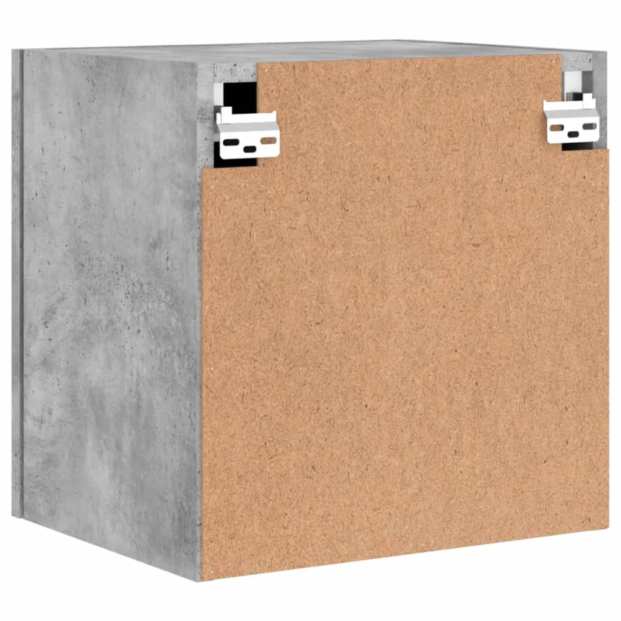 Meuble TV mural gris béton 40,5x30x40 cm bois d'ingénierie - 10
