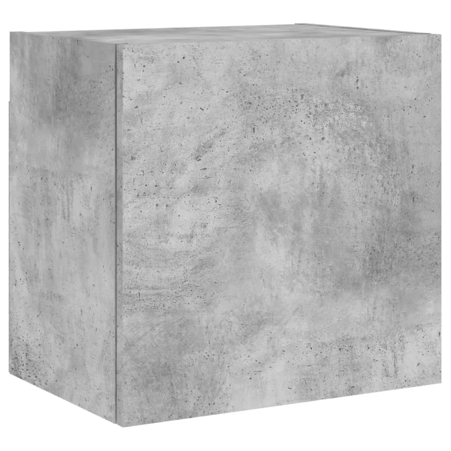 Meuble TV mural gris béton 40,5x30x40 cm bois d'ingénierie - 6