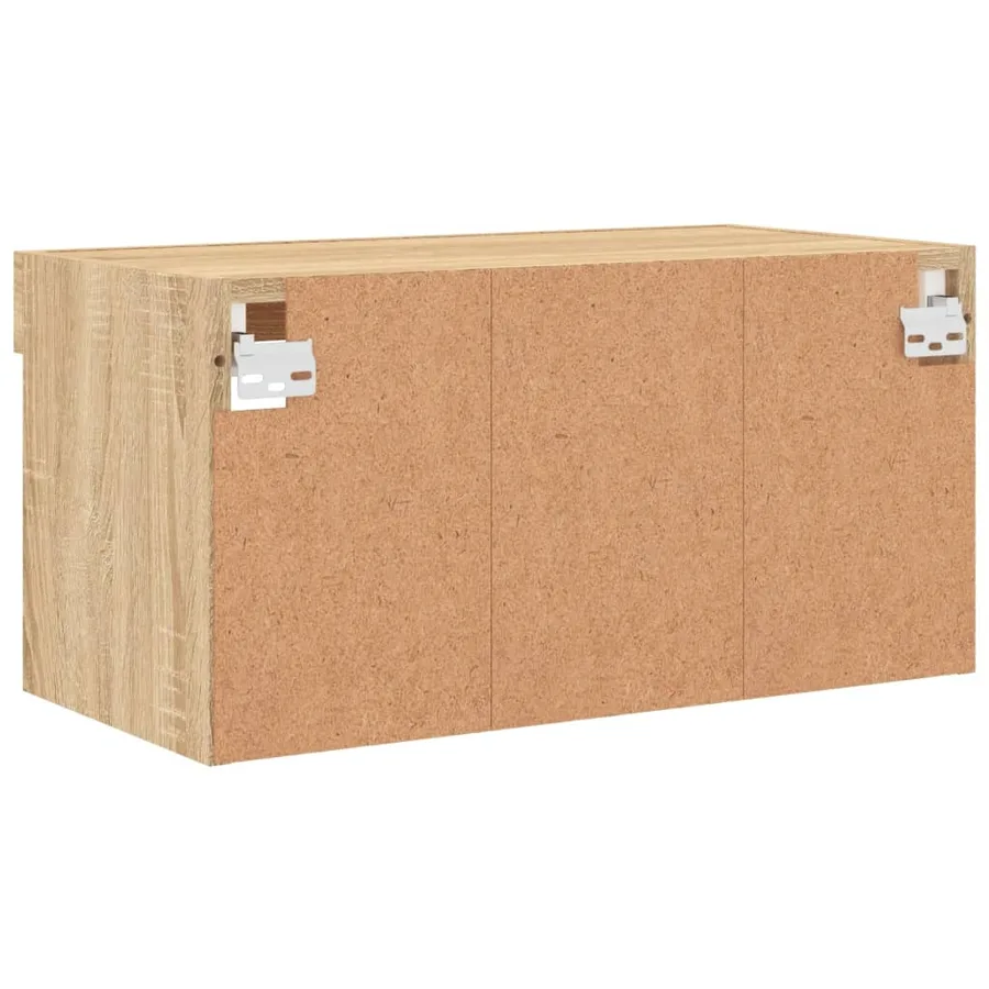 Meuble TV avec lumières LED chêne sonoma 60x30x30 cm - 10