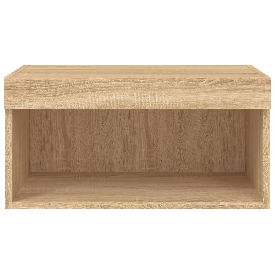 Meuble TV avec lumières LED chêne sonoma 60x30x30 cm - 8