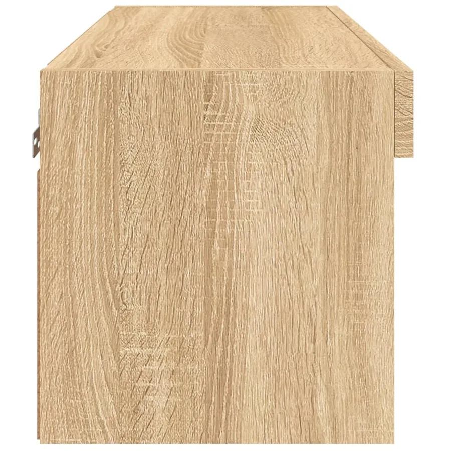 Meuble TV avec lumières LED chêne sonoma 60x30x30 cm - 9