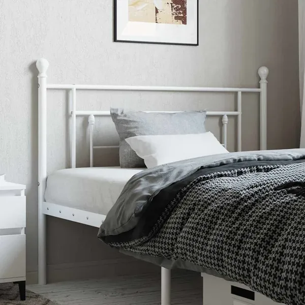 Tête de lit de remplacement métal blanc 100 cm